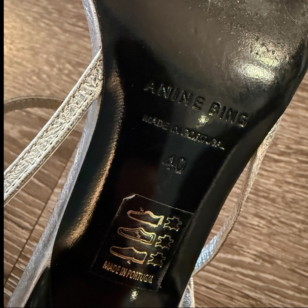 Anine Bing Hilda leather ankle-strap pumps - Picture 7 of 7